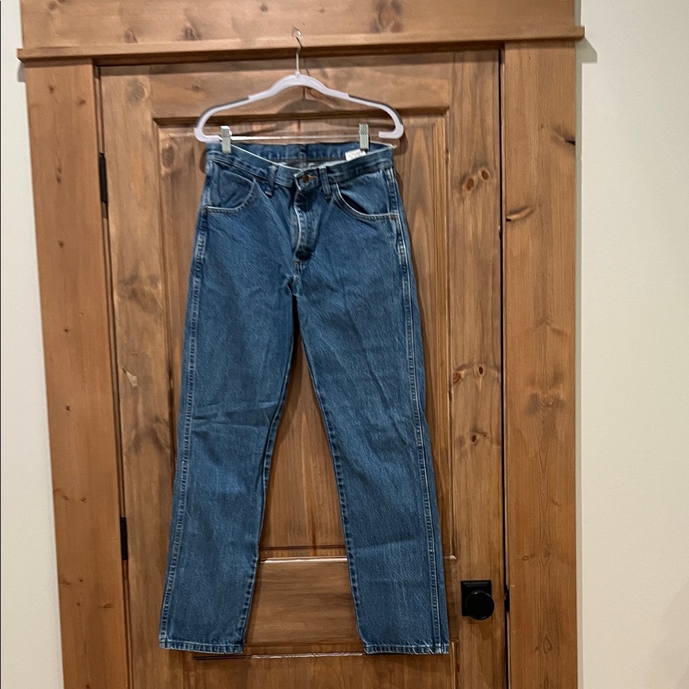 Rustler Men's Dark Blue Straight Jeans
